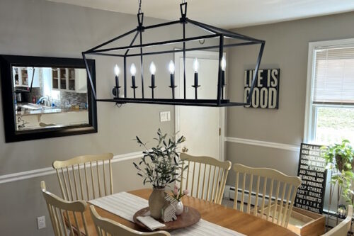 Dining room electrical fixtures